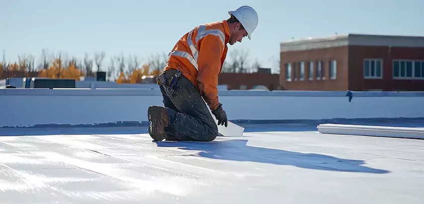Flat Roof Drain Installation in Auburn